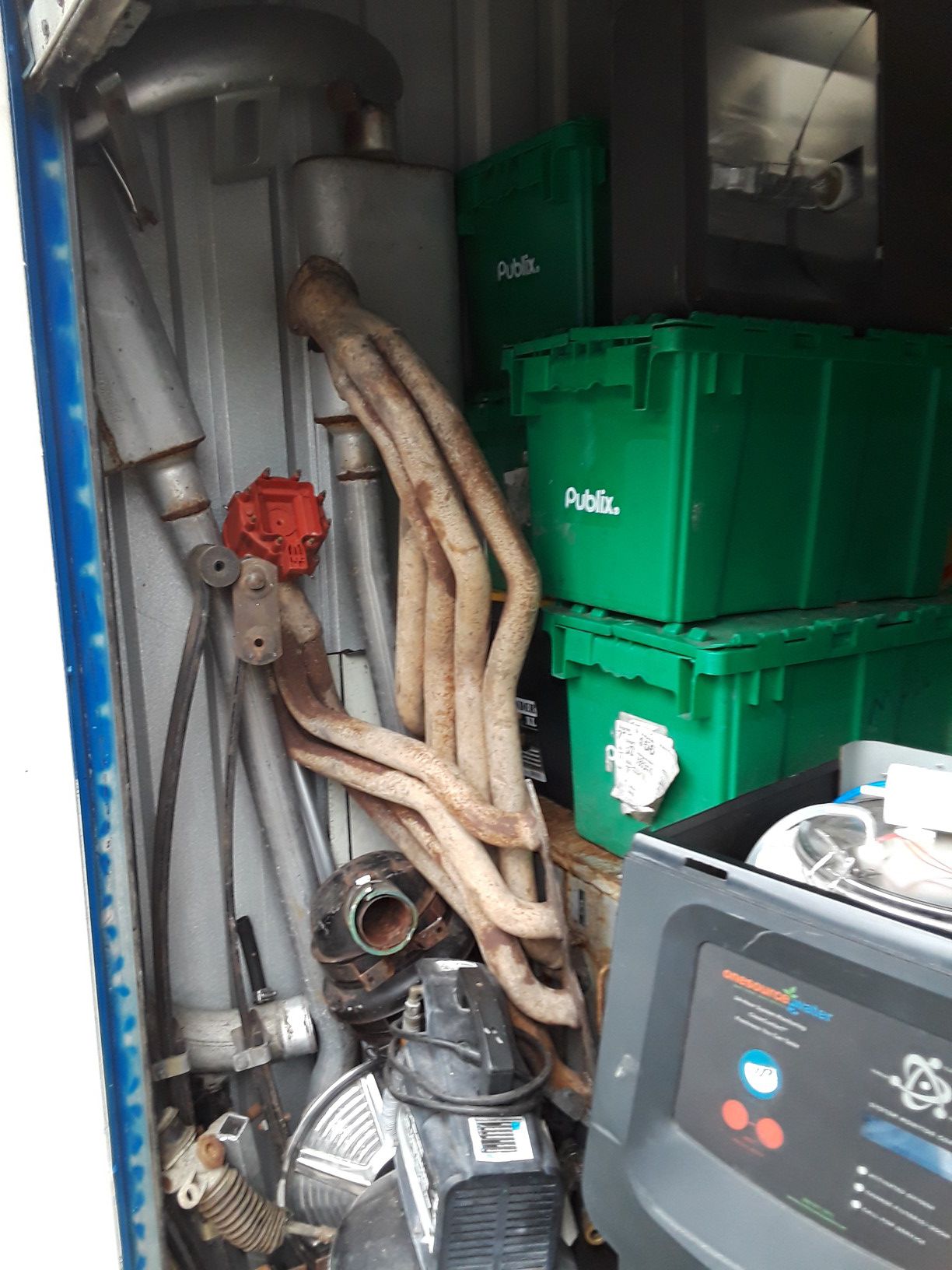 Storage unit full of truck car hot rod shop tools lawn equipment