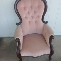 Pink Victorian chair