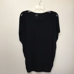 Women’s LOFT Ann Taylor rayon/tencel sleeveless black top… Size-medium