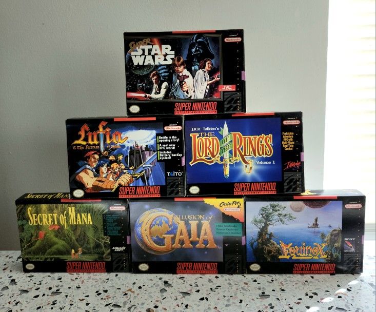 SNES Super Nintendo Boxes NO GAMES