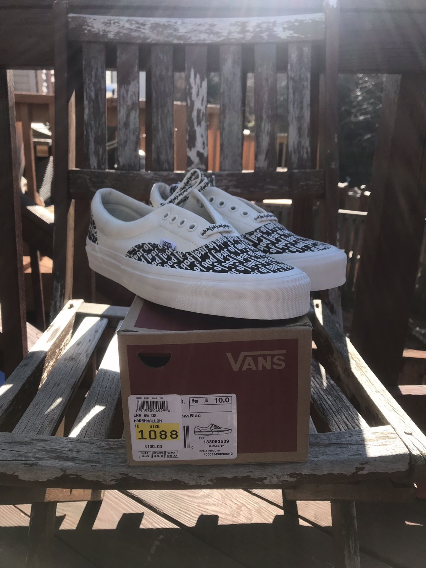 Deadstock Size 10 Fear of God Vans