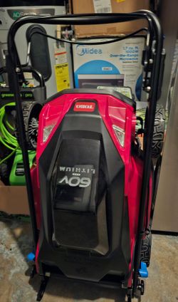 TORO STRIPE FLEX FORCE DUAL BLADE SELF-PROPPPELLED LAWN MOWER...60 VOLT BATTERY INCLUDED..NEW..$ 400