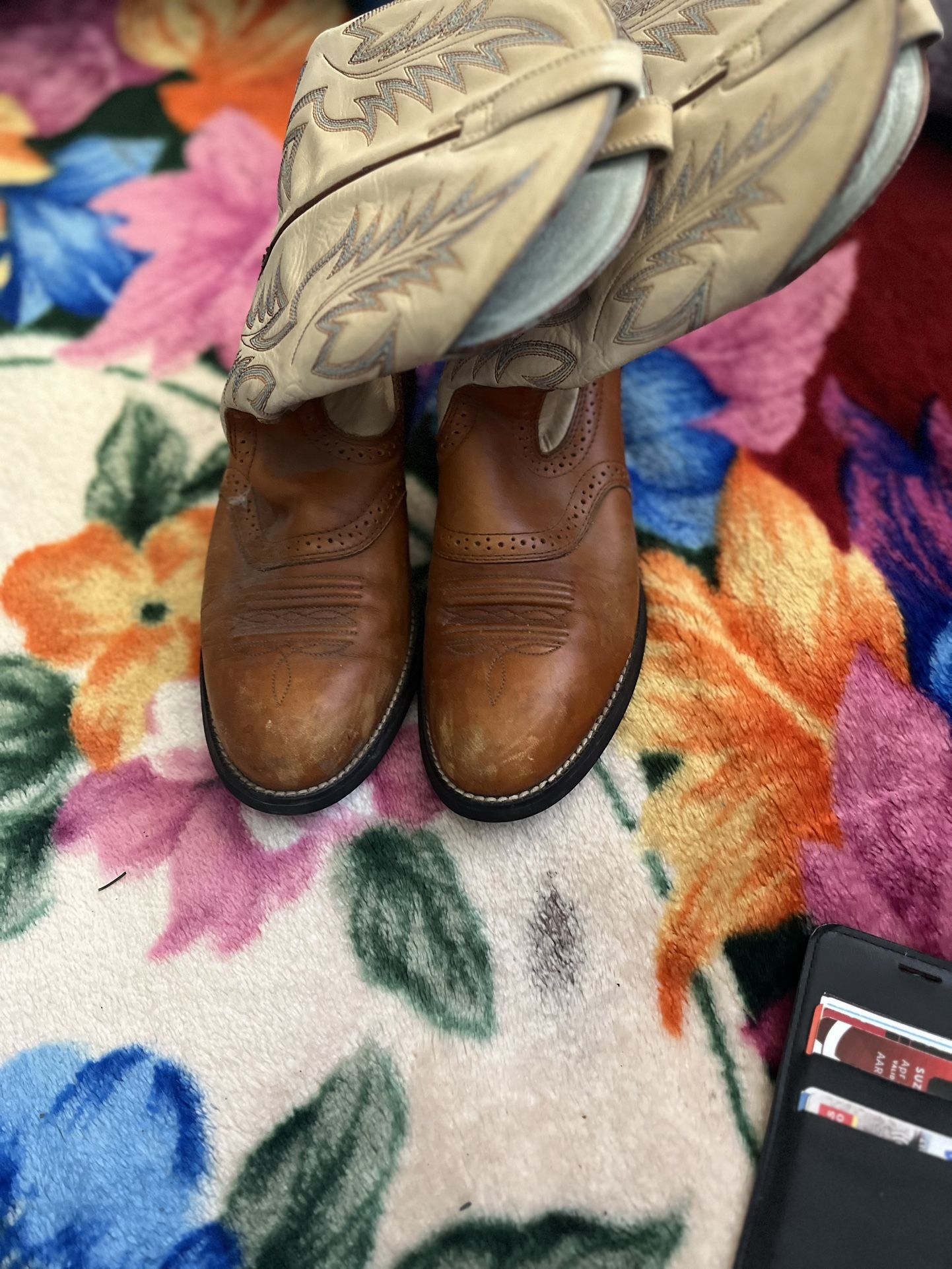 Brown Leather Cowboy Boots