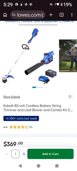 80 volt weed wacker & blower