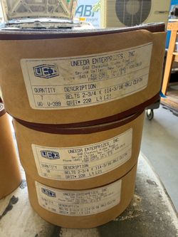 Uneeda 220 Grit Sanding Belts 2-3/4 x 114-3/16