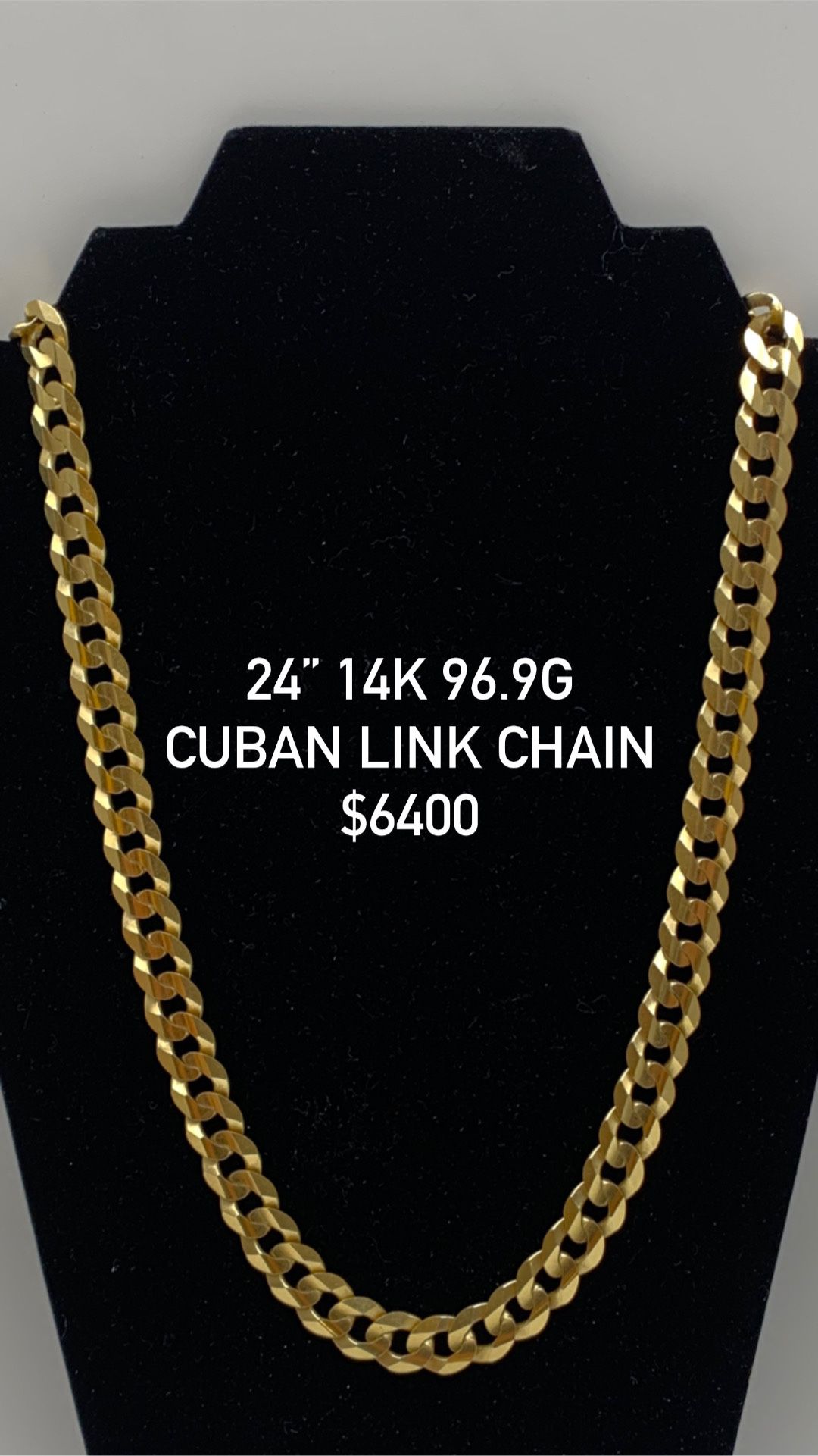 24” Gold Cuban Chain 
