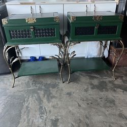 Vintage side end tables