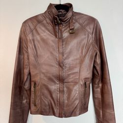 Italian Leather Jacket, Size Women’s 2-4
