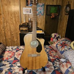 Fender CD-60SCE 12-string Dreadnought Acoustic-Electric Guitar. 