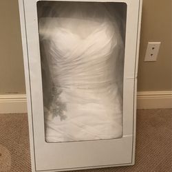 Wedding dress shoes and veil Medium size From David bridal shoe size 7 1/2 dress will have to open and see