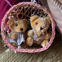 Cute Teddy Bear Basket