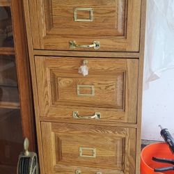 Wooden File Cabinet 