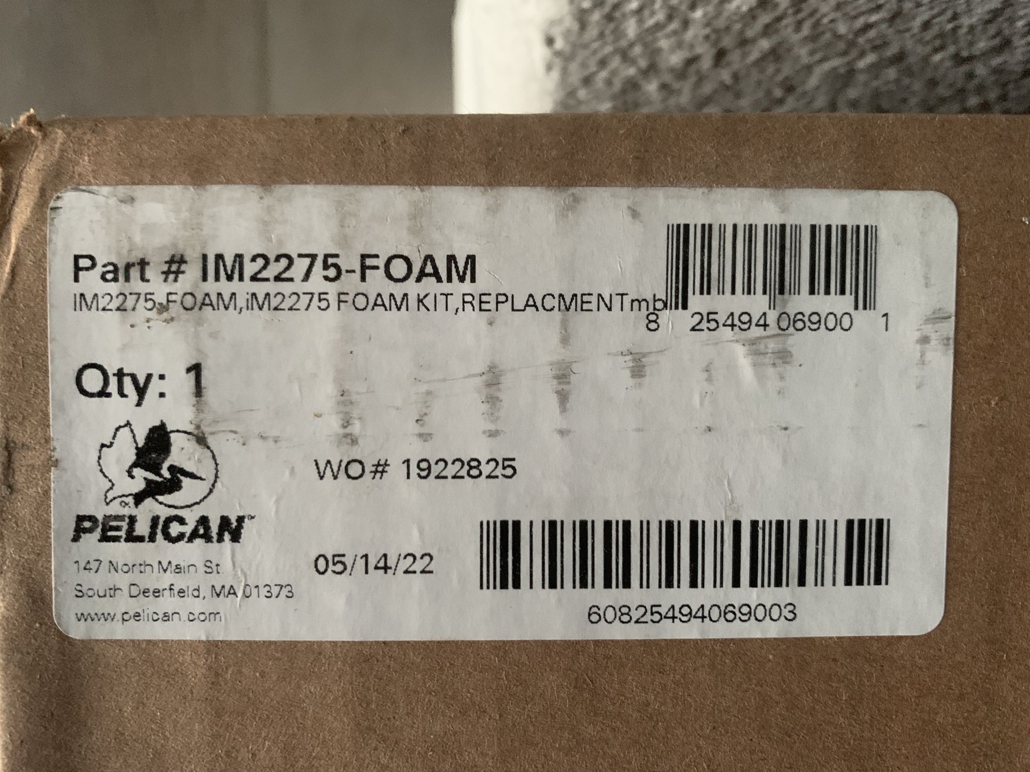 Pelican Case Im2275 Replacement Pick Foam