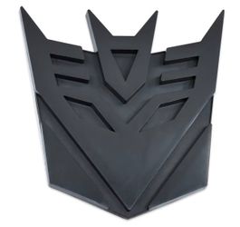 Transformers Decepticon Emblem Sticker for Cars - Сar Accessories Chrome Finish PVC 4" Tall