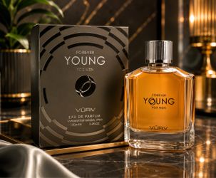 VURV Forever Young Eau de Parfum for Men – Regular Size 100 mL / 3.4 fl oz Spray