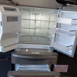 4-door refrigerator 36 wide by 70 high by 29 deep Whirlpool brand