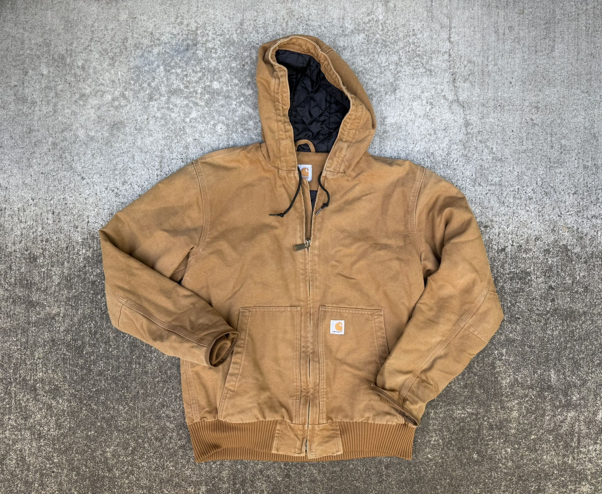Carhartt Hooded Active Jacket - Men’s Size Medium - Carhartt Brown