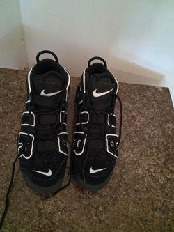 Nike Air More Uptempo Black White Sneakers