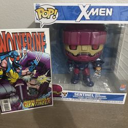 Marvel Comics Funko Pop Combo Exclusive Deluxe X-men Sentinel Wolverine  #72