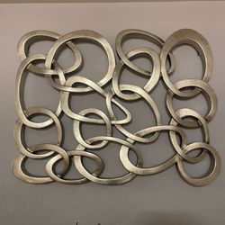 Wall Sculpture Intertwined Rings