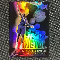 1999-00 Skybox Metal Heavy Metal Shaquille O'Neal #10H Lakers HOF