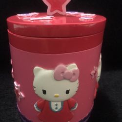 Hello kitty covered jar