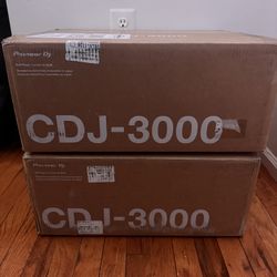  2X Brand New Sealed Pioneer DJ CDJ-3000 – Unopened 2025 Stock