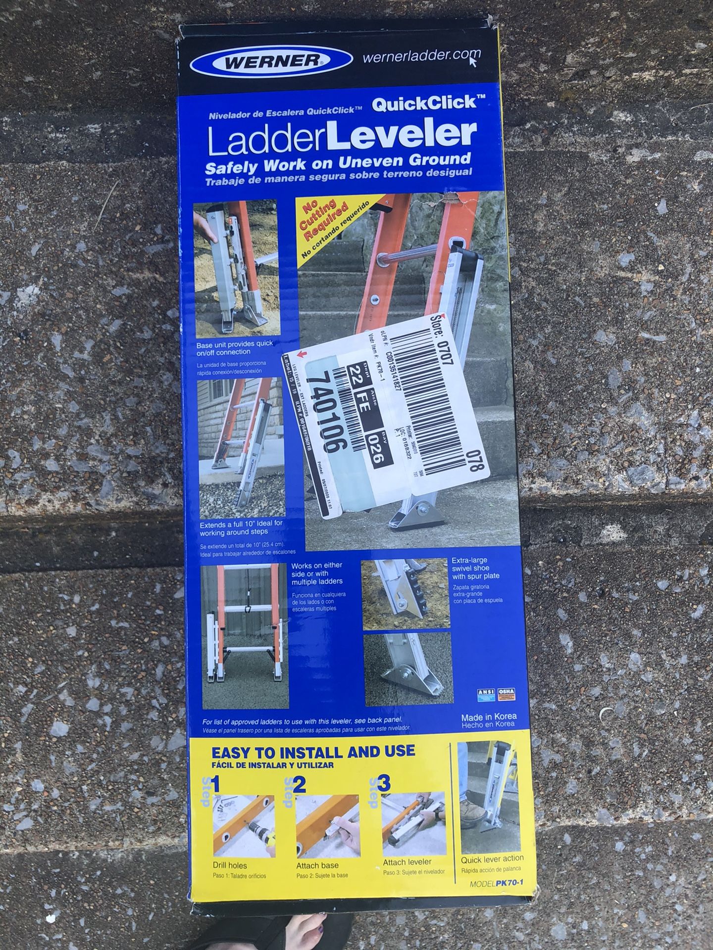 Werner ladder leveler