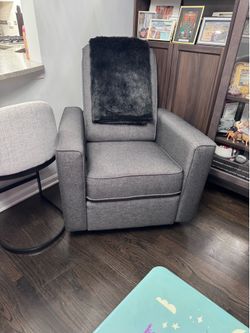 Gray Chair Recliner/Rocker