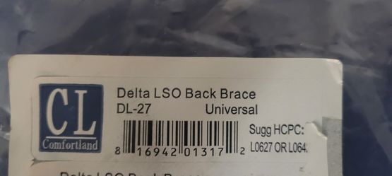 Delta LSO Back Brace Universal DL-27