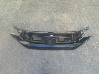 2016-2021 honda Civic front upper grill with emblem Oem Q5484 Dg
