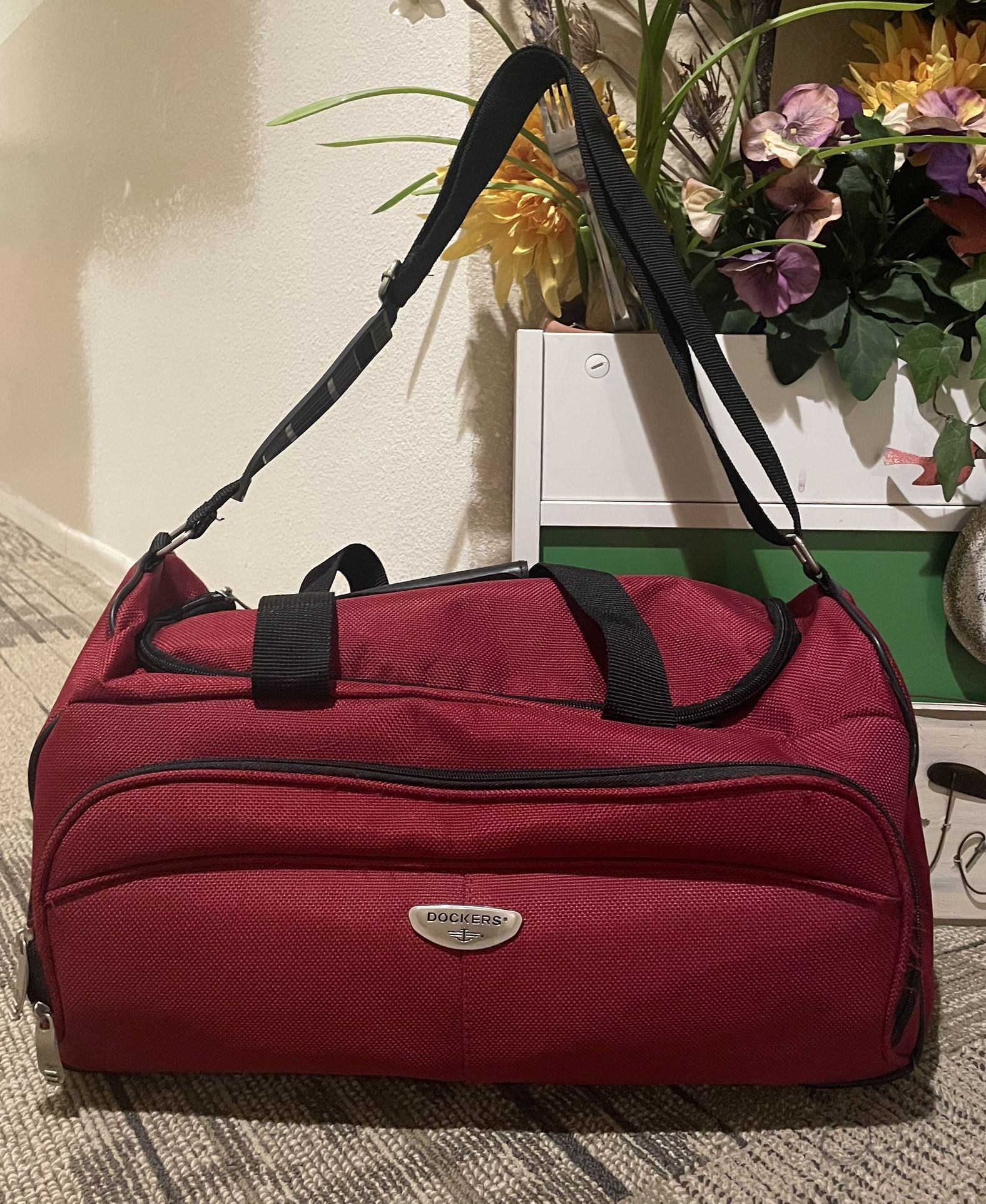 Dockets Burgundy Duffel Bag 