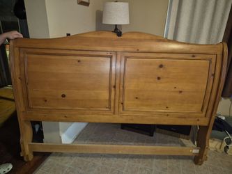 King size bed frame.