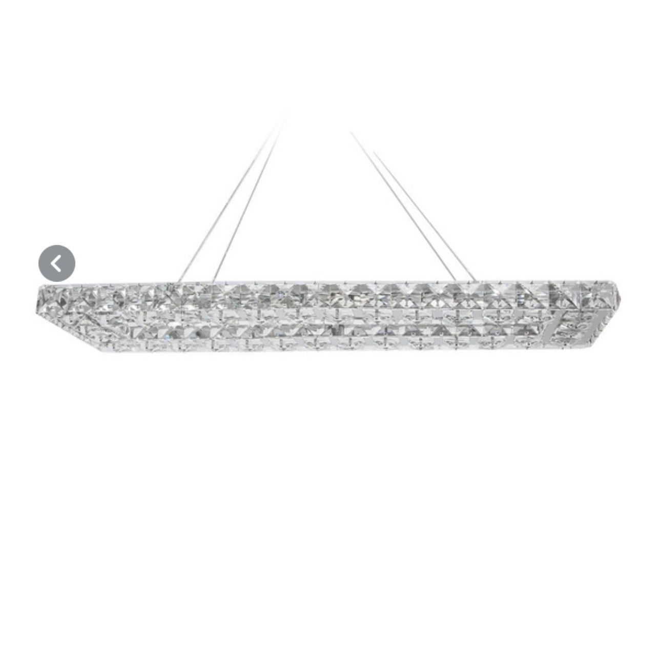 KJLARS Modern K9 Crystal Chandeliers for Dining Room Black Pendant  Crystal Pendant Ceiling Light,for Bedroom,Living Room,Kitchen,Dining Room 