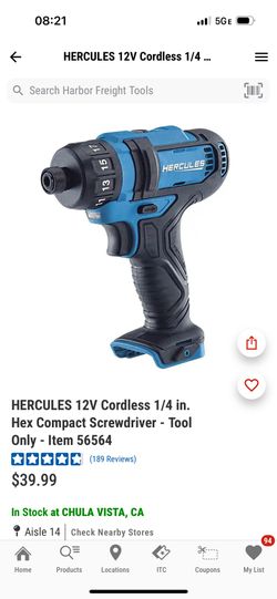 Hercules 12volt Screw Driver