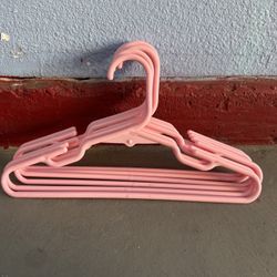 6 kids pink hangers + 3 Extras