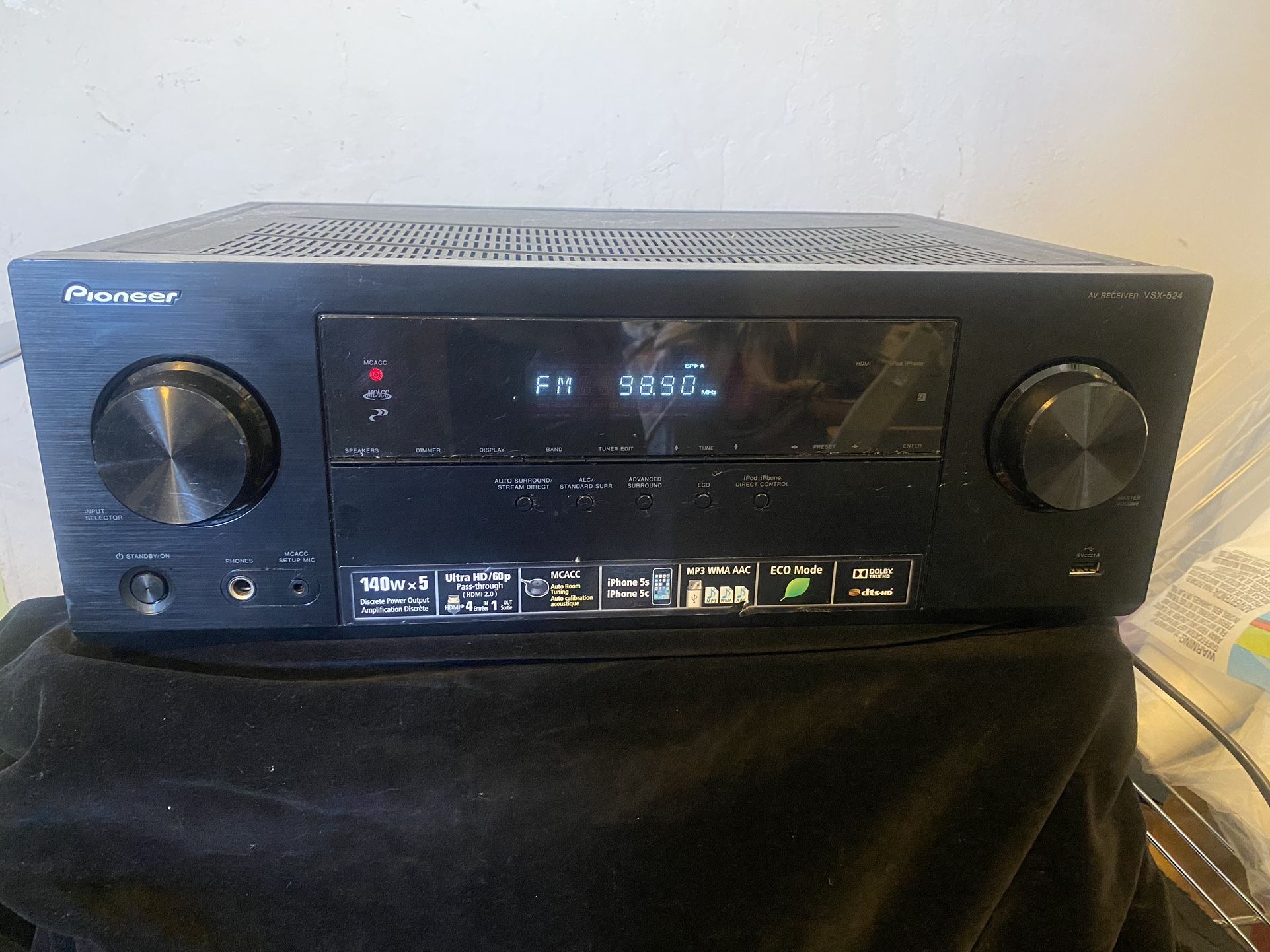 Pioneer AV Receiver Model : VSX-524-K