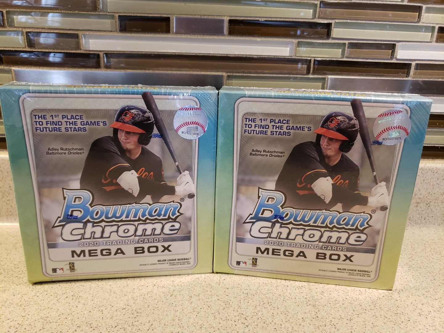 Topps Chrome trading cards 2020 mega box