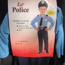 Halloween Costume lol’ Police Toddler Size 2T-4T New