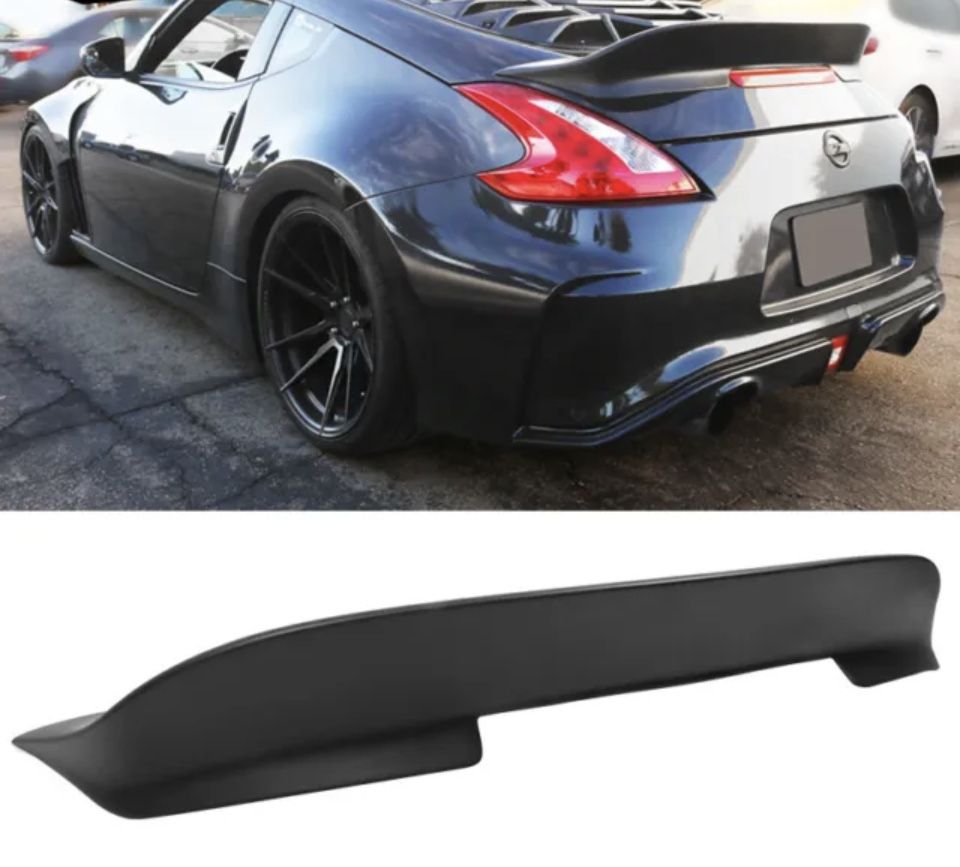 Fits 09-21 Nissan 370Z Coupe Duckbill Rear Trunk Spoiler Wing Lip Unpainted PP