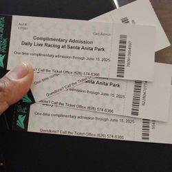 Free Tickets To Santa Anita Park