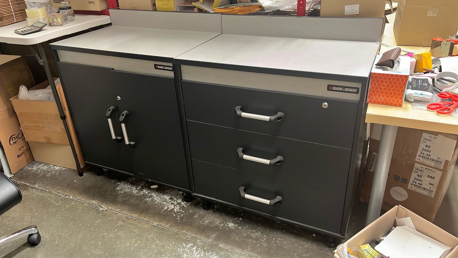 Black And Decker Working Table And Cabinet