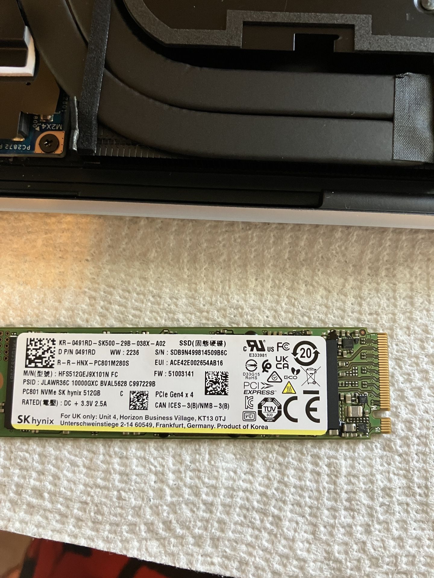 NVME 512 Gb