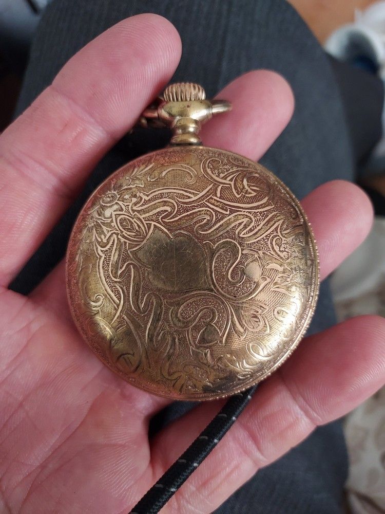 Gold pocket watch