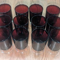 Ruby Red Wine Glasses