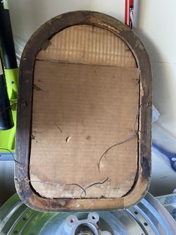 Old wooden picture frame