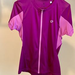 🚴‍♀️ Pearl Izumi Women’s Cycling Jersey – Hot Pink, Breathable & Pockets – Size S