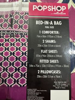 Bed-in-bag Comforter Set 