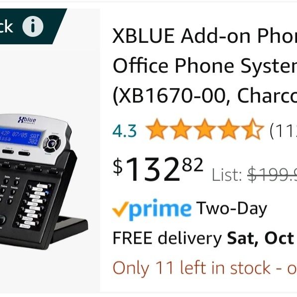 4 Phones XBLUE office Phone System 