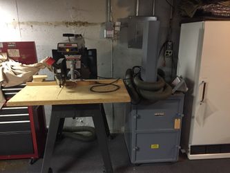 Craftsman 10” radial arm saw plus dust collector